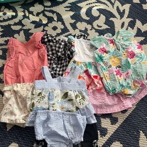 Five 0/3 month outfits
